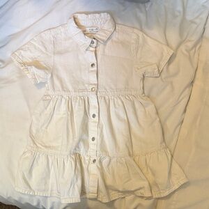 White Button-Up Dress